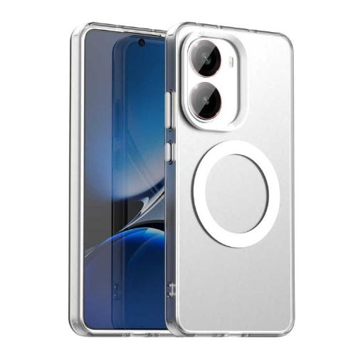 Redmi Turbo 4 Candy Magsafe PC Hybrid TPU Phone Case - White - 1