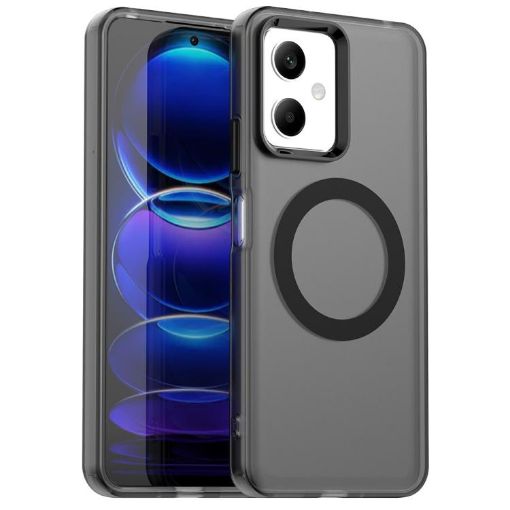 Redmi Note 12 5G/Poco X5 Candy Magsafe Hybrid TPU Case - Black - 1