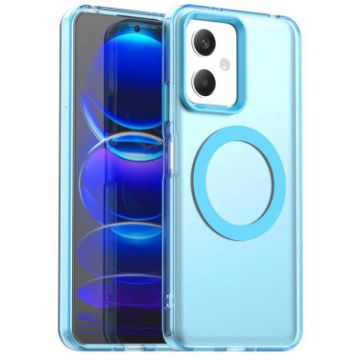 Redmi Note 12 5G/Poco X5 Blue Magsafe PC Hybrid TPU Phone Case - 1