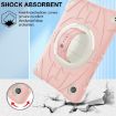 Samsung Galaxy Tab A8 Pink White Bat Hand Grip Turntable Stand Case - 5