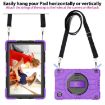 Samsung Galaxy Tab A8 Bat Grip Turntable Stand Case Purple Black - 6