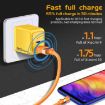 M167 PD 20W Type-C & USB QC 3.0 Fast Charger EU Plug Black - 5