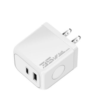 M167 PD 35W Type-C & USB QC 3.0 Fast Charger, US Plug, White - 1