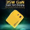 M167 PD 35W Type-C & USB QC 3.0 Fast Charger, US Plug, White - 2