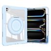 iPad Pro 13 2024 Blue Crystal Armor Hybrid Case with Pen Slot - 2