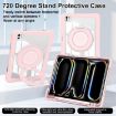 iPad Pro 13 2024 Pink Crystal Armor Hybrid Case with Pen Slot - 3
