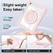 iPad Pro 13 2024 Pink Crystal Armor Hybrid Case with Pen Slot - 7