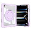 iPad Pro 13 2024 Purple Crystal Armor Case with Pen Slot - 2