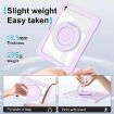 iPad Pro 13 2024 Purple Crystal Armor Case with Pen Slot - 7