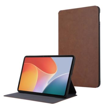 Infinix Xpad Brown TPU Flip Tablet Leather Case - Protective Cover - 1