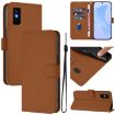 Infinix GT 30 Pro Brown Leather Phone Case with Lanyard - 1