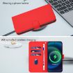 Ulefone Note 14 Red Leather Phone Case with Lanyard - Skin Feel - 7