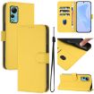 Ulefone Note 14 Leather Phone Case with Lanyard - Lemon Yellow - 1