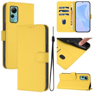 Ulefone Note 14 Leather Phone Case with Lanyard - Lemon Yellow - 1