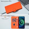 Ulefone Note 17 Pro Orange Leather Phone Case with Lanyard - 7
