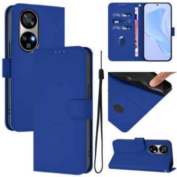 Ulefone Note 17 Pro Dark Blue Leather Phone Case with Lanyard - 1