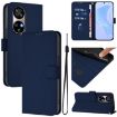 Ulefone Note 17 Pro Leather Phone Case with Lanyard - Navy Blue - 1