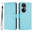 Ulefone Note 17 Pro Sky Blue Leather Phone Case with Lanyard - 2