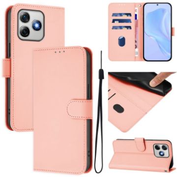 Ulefone Note 18 Ultra Pink Leather Phone Case with Lanyard - 1