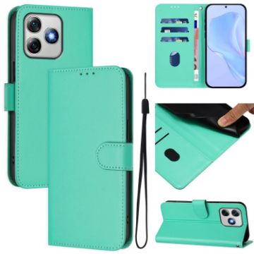 Ulefone Note 18 Ultra Green Leather Phone Case with Lanyard - 1