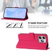 Ulefone Note 18 Ultra Leather Phone Case with Lanyard - Rose Red - 3