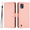 ZTE Blade A52 Lite Pink Leather Phone Case with Lanyard - 2