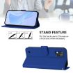 ZTE Blade A52 Lite Dark Blue Leather Phone Case with Lanyard - 3