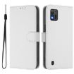 ZTE Blade A52 Lite White Leather Phone Case with Lanyard - 2