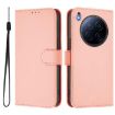 Tecno Camon 40 Premier Pink Leather Phone Case with Lanyard - 2