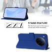 Tecno Camon 40 Premier Dark Blue Leather Phone Case with Lanyard - 3