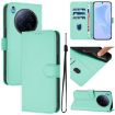 Tecno Camon 40 Premier Mint Green Leather Phone Case with Lanyard - 1