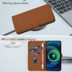 Xiaomi 14 Ultra 5G Leather Phone Case with Lanyard - Brown - 7