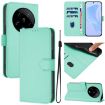 Xiaomi 14 Ultra 5G Mint Green Leather Phone Case with Lanyard - 1