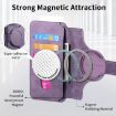 Realme 14 CaseNeo MagSafe RFID Anti-theft Leather Case - Purple - 6