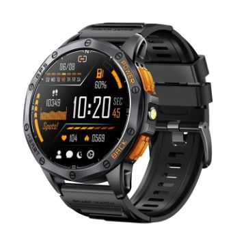 LEMFO K67 1.43" AMOLED GPS Smart Watch, Bluetooth Call/Health Monitor - 1