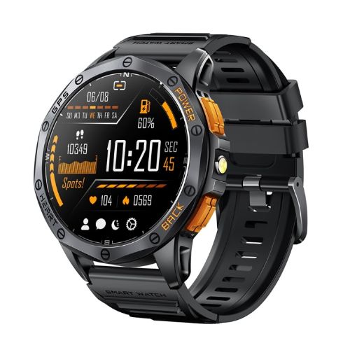 LEMFO K67 1.43" AMOLED GPS Smart Watch, Bluetooth Call/Health Monitor - 1