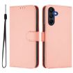 Samsung Galaxy A26 5G Pink Leather Phone Case with Lanyard - 2
