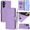 Samsung Galaxy A26 5G Leather Phone Case with Lanyard - Lavender Purple - 1