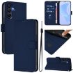 Samsung Galaxy A26 5G Navy Blue Leather Phone Case with Lanyard - 1