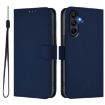 Samsung Galaxy A26 5G Navy Blue Leather Phone Case with Lanyard - 2