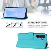 Samsung Galaxy A26 5G Lake Blue Leather Phone Case with Lanyard - 3