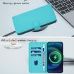 Samsung Galaxy A26 5G Lake Blue Leather Phone Case with Lanyard - 7