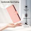 Samsung Galaxy A56 5G Pink Leather Phone Case with Lanyard - 5