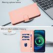 Samsung Galaxy A56 5G Pink Leather Phone Case with Lanyard - 7