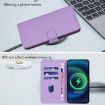 Samsung Galaxy A56 5G Leather Phone Case with Lanyard - Lavender Purple - 7