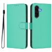 Samsung Galaxy A56 5G Green Leather Phone Case with Lanyard - 2