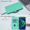 Samsung Galaxy A56 5G Green Leather Phone Case with Lanyard - 7