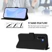 Samsung Galaxy A56 5G Black Leather Phone Case with Lanyard - 3