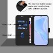 Samsung Galaxy A56 5G Black Leather Phone Case with Lanyard - 4
