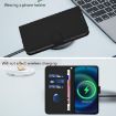 Samsung Galaxy A56 5G Black Leather Phone Case with Lanyard - 7
